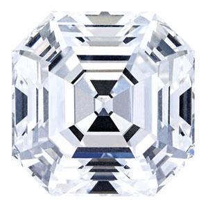 0.55 Carat Asscher Diamond D Color SI1 Clarity