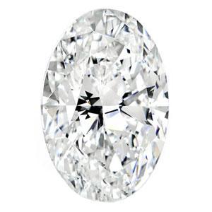 0.52 Carat Oval Diamond F Color I1 Clarity