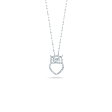 Diamond Owl Pendant