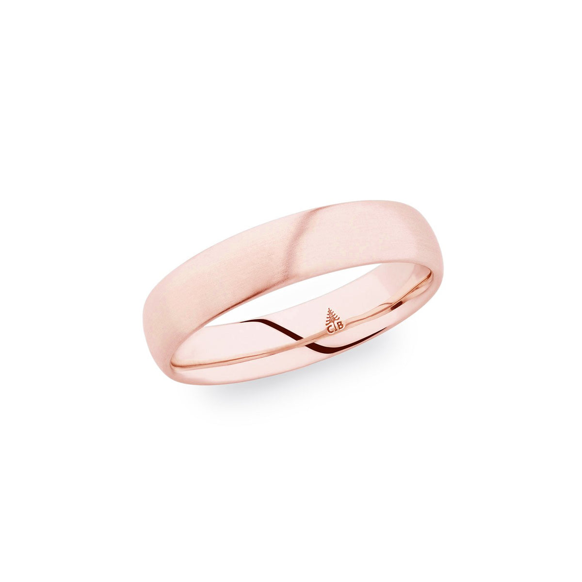 14K Rose Gold 5mm Polished Band