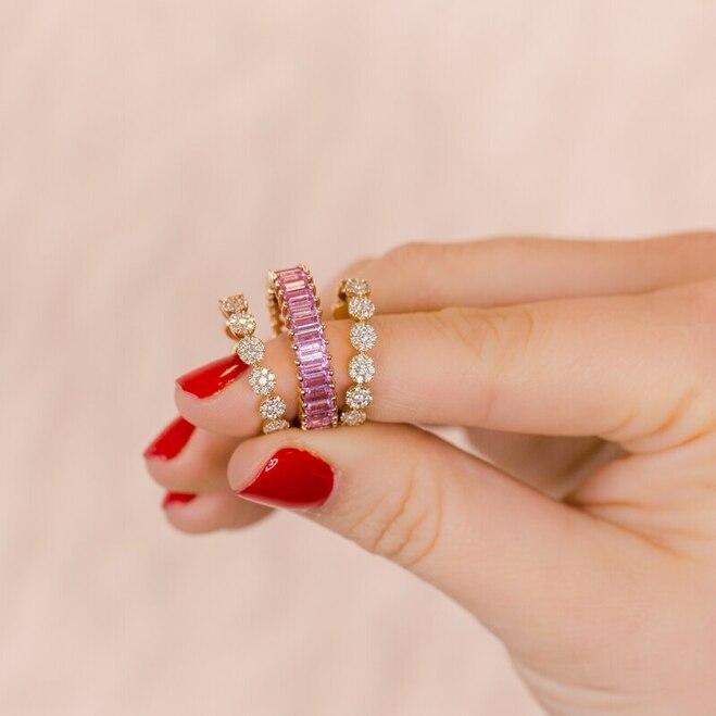 Kristyn Kylie Baguette Sapphire Ring