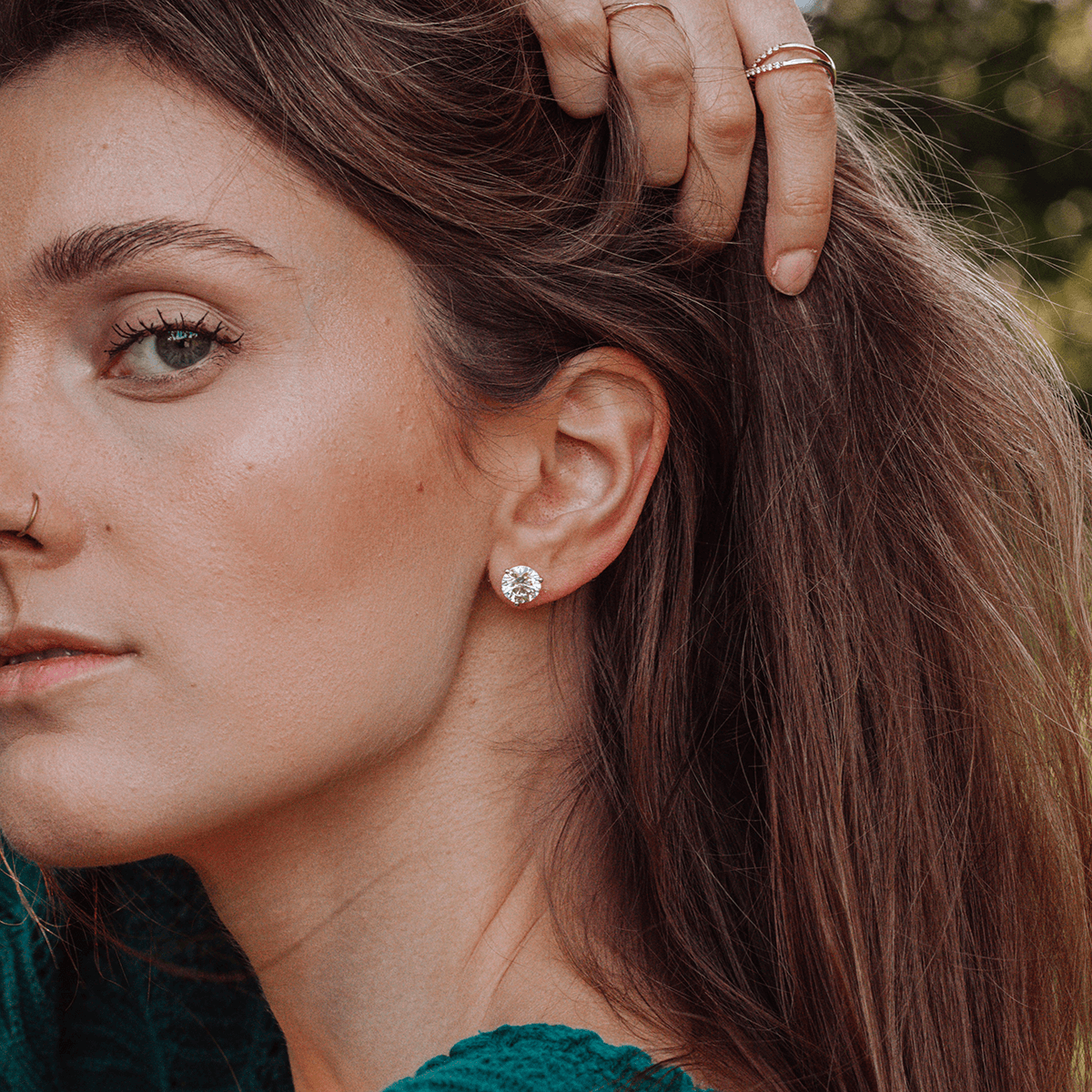 Diamond Stud Earrings