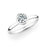 14K White Gold Polished Solitiare Setting